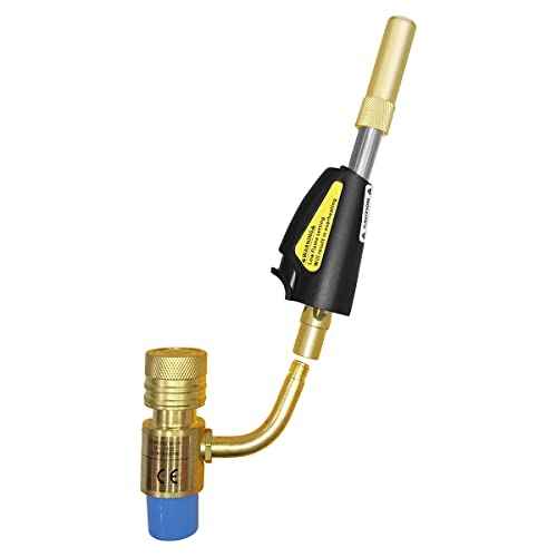 Z Turbo Torch Head ZR-1S - Professional 360¡Æ Swivel Tip with Piezo Ignition, Adjustable High-Temp Flame for HVAC, Plumbing, Brazing, Soldering & Welding