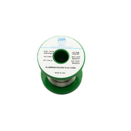 Aluminum Solder Wire 96.5 Sn/3.5Ag .062 Flux Core