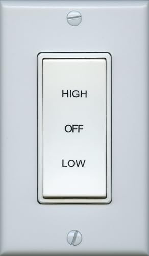 Master Flow 2-Speed Whole House Fan Control Switch with 12-Hour Timer Compatible