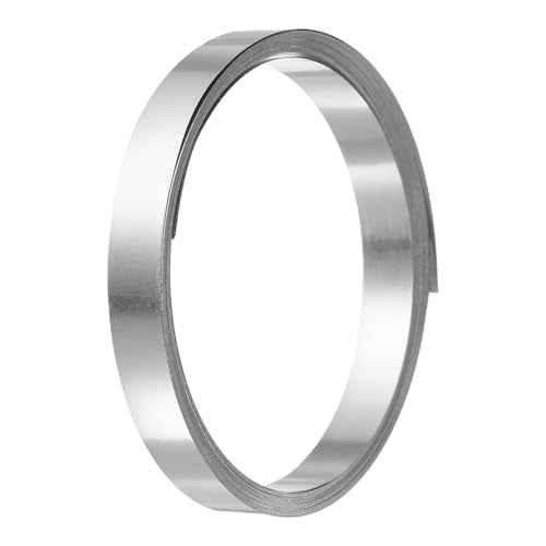 HARFINGTON Pure Nickel Strip 0.1 x 8mm 16.4ft 99.6% Nickel Solid Pure Nickel Strips for Lithium Battery Packs Car Nickel Solder Tap for Cell Battery Pack Spot Welding and Soldering
