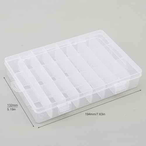 OriGlam 24 Compartment Electronic Component Storage Box Case, SMD SMT Case, Electronic Boxes