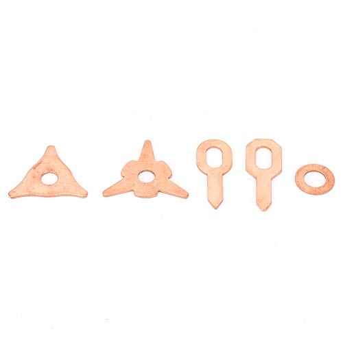 110pcs Dent Pulling Puller Rings,Triangle OT Round for Automotive Sheet Metal Welding Repair Tool Set, Triangular/New Triangular/Round Soldering/Ordinary/Thickened OT Piece