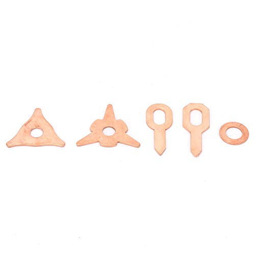 110pcs Dent Pulling Puller Rings,Triangle OT Round for Automotive Sheet Metal Welding Repair Tool Set, Triangular/New Triangular/Round Soldering/Ordinary/Thickened OT Piece
