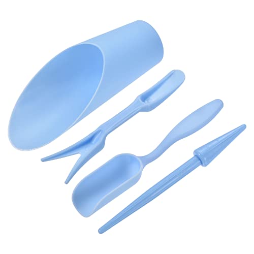 MECCANIXITY Garden Shovel Hand Tools Transplanting Succulent Cultivation Digging Scoops Kits, Blue