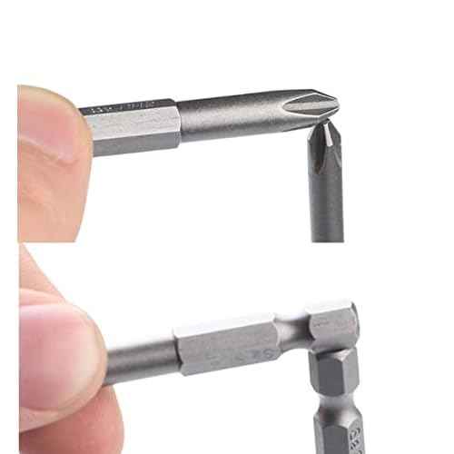 aiyun 12 Piece Slotted Phillips Head Drill Bits, 1/4 Hex Shank Magnetic Screw Driver Bit Set S2 Steel 2 Inch Long Screwdriver Sets (2 Inch)