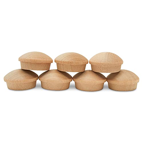 Wood Hole Plugs 3/8 inch Pack of 100 Maple Button Top Wood Plugs for Screw Holes