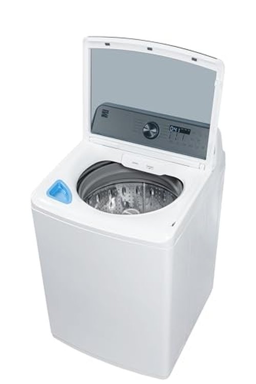 Kenmore 4.4 cu. ft. Top Load Washer with Triple Action Agitator for Tough Dirt & Stains-Reduce Laundry Time with Accela and Express Wash-LED, White