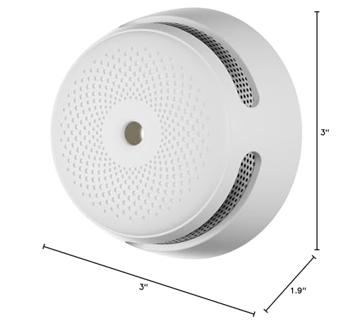 X-Sense Mini Smoke Alarm, 10-Year Battery Fire Alarm Smoke Detector with LED Indicator & Silence Button, XS01