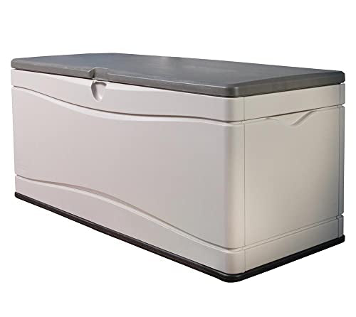 LIFETIME 60012 Extra Large Deck Box - 130 Gallon, Desert Sand/Brown