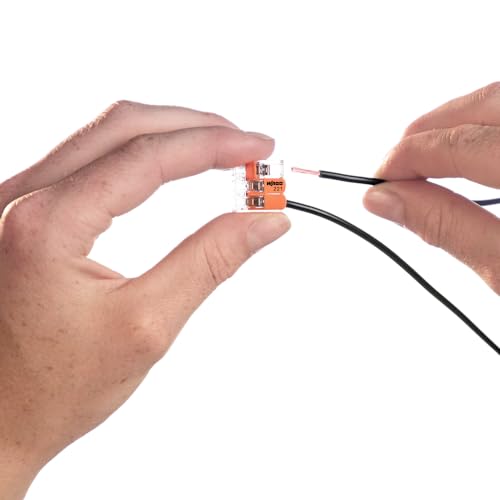 WAGO Lever-Nuts Splicing Connectors 24-12 AWG, Reusable Wire Terminals, Box of 15