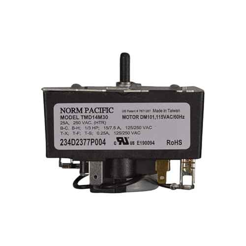 234D2377P004 - OEM Upgraded Replacement for General Electric Dryer Timer - Norm Pacific TMD14M30 - WE04X24550
