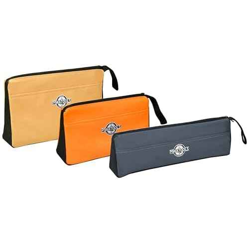 Stand-Up Tool Pouch Bag with Zipper, Small Tool Pouches Bag Reinforced Bottoms, Water Resistant Fabric, Multi-Size 3-Pack£¨10/12/14-Inch£©