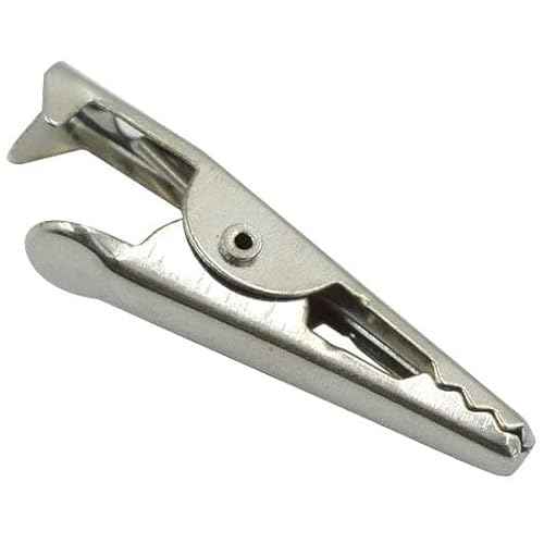 40Pcs Metal Alligator Clips1.06in/ 27mm, Crocodile Clamps Spring Clamps Test Line Crocodile Clips for Laboratory Electric Testing Work and Cable Lead Clip