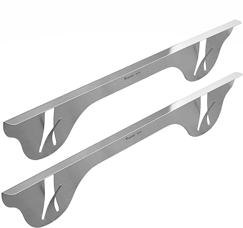 TrueGem 23.4" 316 Stainless Stove Gap Covers with Springs
