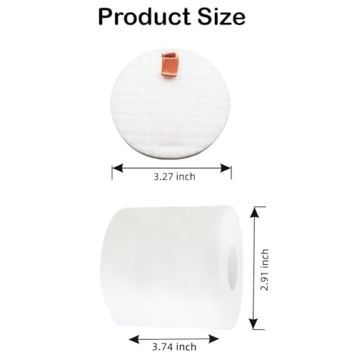 SCREENTRONICS 2 Pack Foam Filter Kit Replacement for Shark IQ Robot Vacuum Self-Empty Base R101AE RV1000S RV1001AE RV1101ARUS RV2502AE RV2520A0US RV912S UR1000SR UR1005AE UR1105ARUS