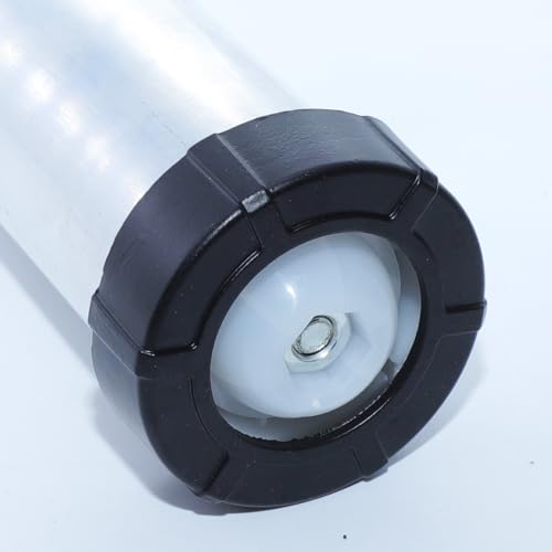 Sausage Caulking Gun Front Cap, Durable Sausage Caulk Gun Aluminum Front Cover with Cone Nozzles(Black-3 Pack)