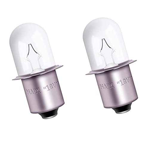 Podoy 780287001 Flashlight Bulbs Compatible with Ryobi Ridgid 18V Flashlight P704 P703 P700 (2 Pack, White)