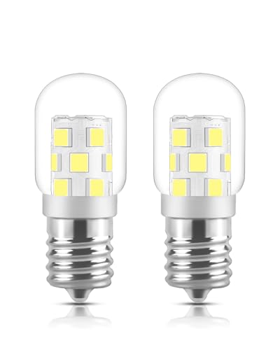 SerBion 3W 400lm 6000K Daylight E17 LED Microwave Light Bulb for Whirlpool, 2 Pack