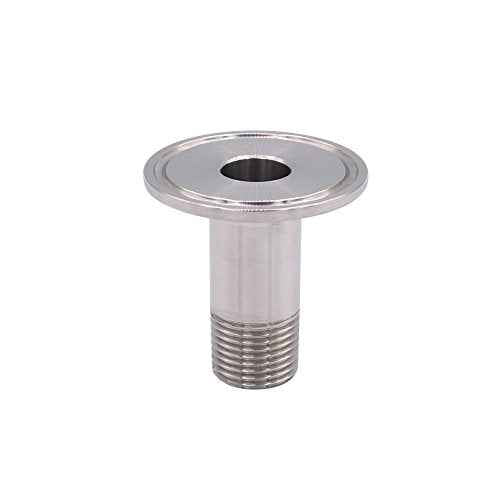 DERNORD Sanitary Male Threaded Pipe Fitting to TRI CLAMP (OD 50.5mm Ferrule) (Pipe Size: 1/2" NPT)