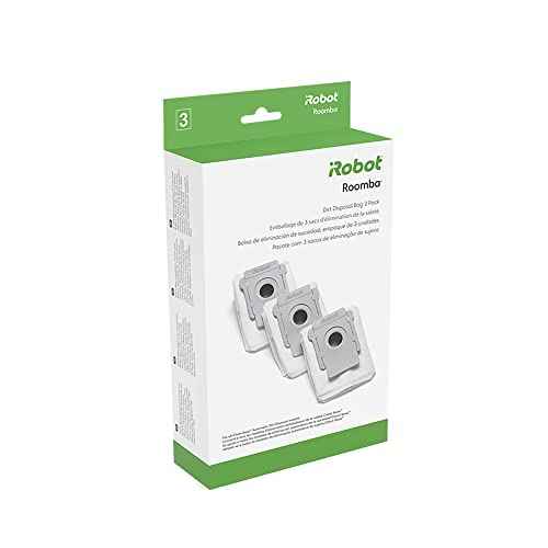 iRobot Authentic Replacement Parts - 3 Count (Pack of 1) Dirt Disposal Bags Compatible with Roomba Clean Base Models i1+, i3+, i4+, i5+, i7+, i8+, Combo j8+, j9+