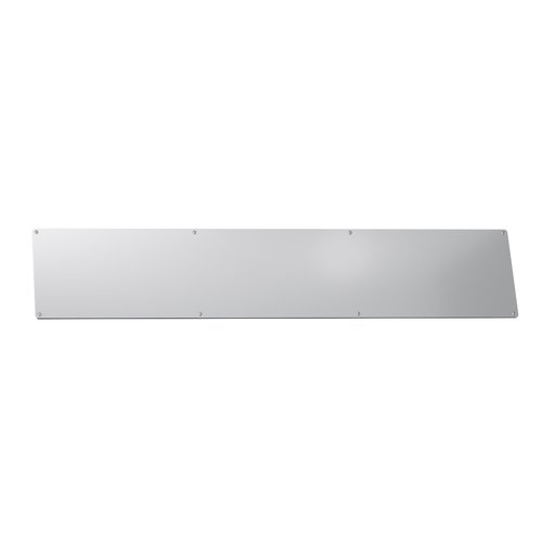 6 in. x 28 in. Stainless Steel Door Kick Plate – 22 Gauge 430#3 Finish with Mounting Screws