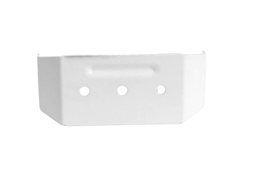 IGIUA Downspout Bracket 2x3, 4 Count, White Aluminum, Wall Mount, Powder Coated