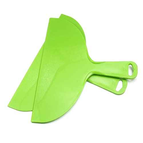 Utoolmart Putty Knife 10" Putty Scraper Large Size Flexible Paint Scraper Tool for Spackling, Wallpaper Scraper Plastic Spreader, Spatula Scraper, Spackle Tools Green 2Pcs