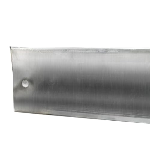 Universal Metal Solutions 32x32x2 Inch Galvanized Drain Pan with Hole & Connector for Water Heaters & AC Units