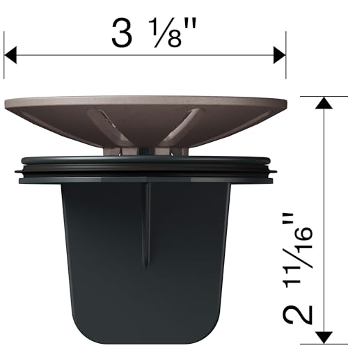 BLANCO Essential Garbage Disposal Flange Insert with Waste Scraper – Truffle