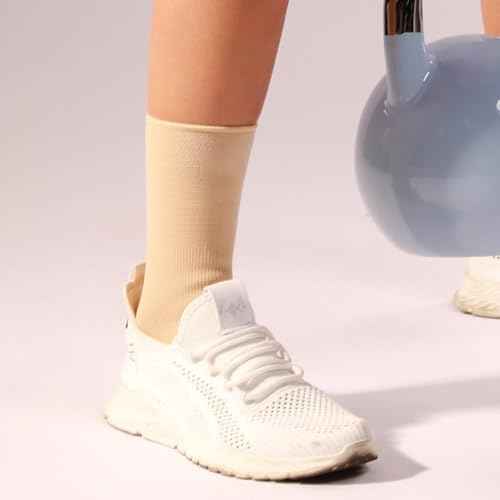 2 Pack Ankle Brace Compression Sleeve, Ankle Wrap & Ankle Support for Women & Men, Ankle Compression Sock for Sprain, Swelling, Plantar Fasciitis, Tobillera (M Nude)