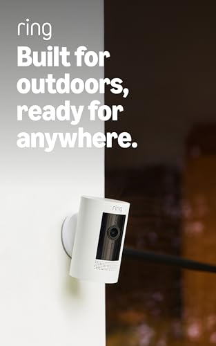Ring Outdoor Stick Up Cam Battery - Weather-Resistant HD Security Camera with Live View, Color Night Vision, Two-Way Audio, Motion Alerts, Works with Alexa - 1 Camera
