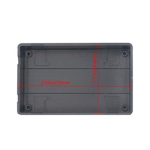 Zulkit 5-Pack Black ABS Electrical Project Boxes 3.15 x 1.97 x 1.02 inches