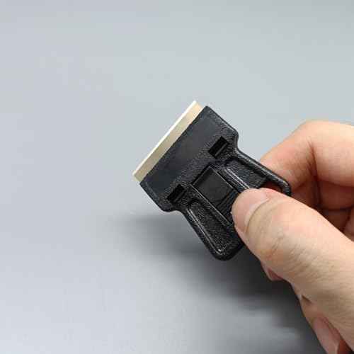 4Pcs Mini Razor Blade Scraper Plastic Razor Blade Scraper Tool 1.5" Blade for Removing Stickers,Glue,Labels,Decal,Paint,Stain,Vinyl