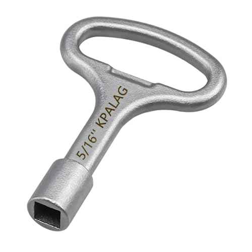 Upgraded Stainless Steel 5/16'' Square Hydrant Key, Sillcock Water Key, Shut Off tool for Wall Hydrant Water Spigot and Outdoor Hose Faucet Valve, Replace# 80132