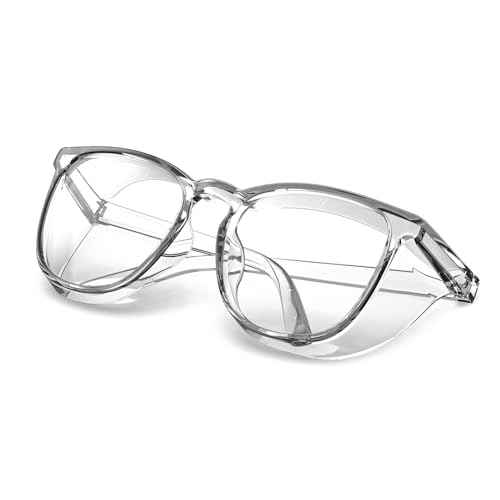 MORK&SUKY Safety Glasses, Stylish Goggles With No Fog Lense, Alternatives To Regular Protective Eyewear For Lab and Nursing.