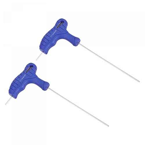uxcell 1.5mm Hex Key T-Handle Dual End Wrench Spanner, Metric CR-V Steel 2 Pcs
