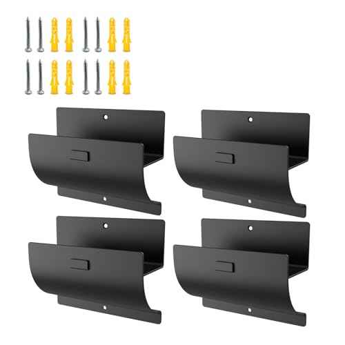 Heavy-Duty Ladder Hanger-Wall Mount Ladder Hook-Garage Wall Wheelbarrow Hangers-4 Pack