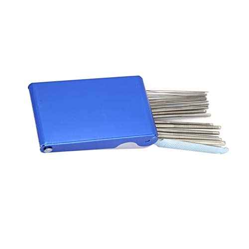 21-Piece Stainless Steel Welding Soldering Tip Cleaner with File for Soldering and Welding - 3 x 5.1in Cutting Tip Nozzle