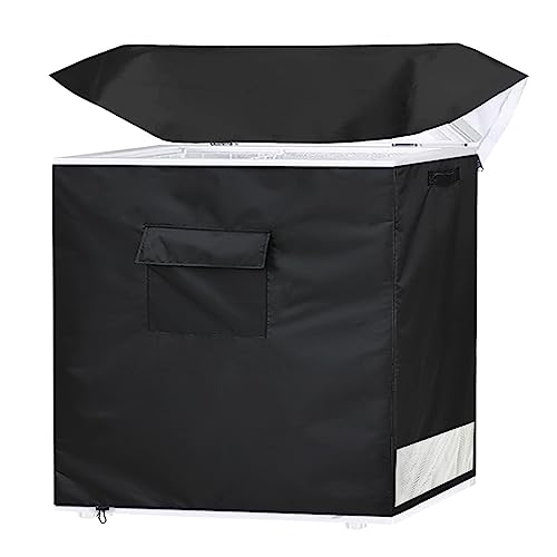 YANGSHILEI 38W×23D×34H Chest Freezer Cover 7.0 Cu Ft Outdoor Weatherproof