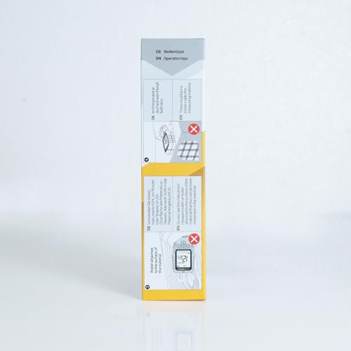 Pinless Moisture Meter MESITOOL Digital Moisture Meters for Wood Lumber Moisture Detector for Firewood Concrete Come with 9v Battery and Carry Bag (MT28)