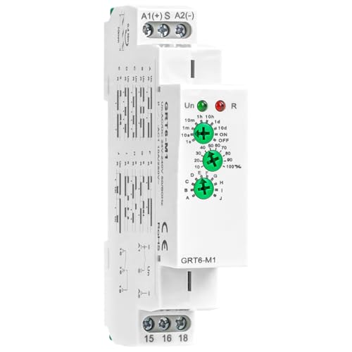 IGEYAPA GRT6-M1 AC/DC 24-240V Multifunction Time Relay 10A Delay ON/OFF