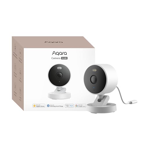 Aqara 2K Indoor/Outdoor Security Camera G100 - White 1-Pack with HomeKit