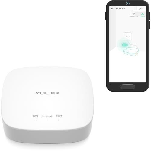 YoLink Smart Home Hub YS1603 - White Regular Hub without Battery Backup