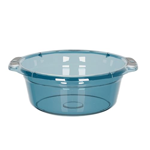 XL Plastic Wash Basin with Handles - Durable Portable Dish Tub for Kitchen Bathroom Laundry