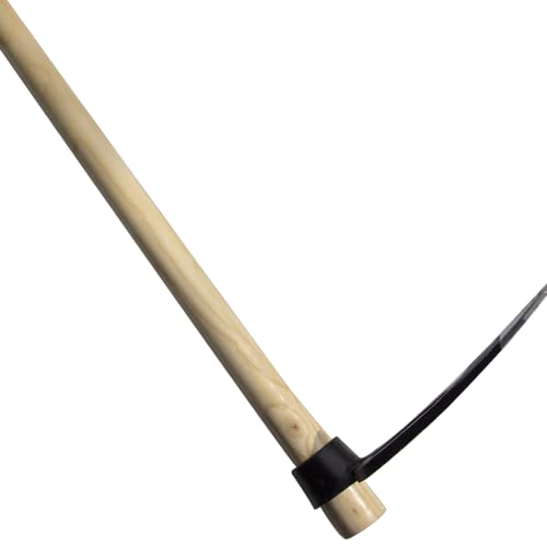 55-Inch Pure Solid Wood Replacement Handle for Garden Digging Spading Fork, Surface Coated with Protective Paint, Clear Finish, Convenient and Durable