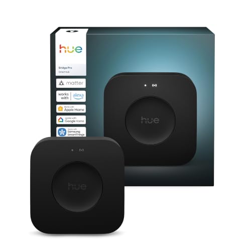 Philips Hue Bridge Pro Smart Lighting Hub, Wireless, Supports 150+ Lights