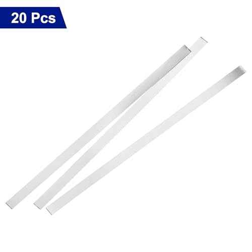 MECCANIXITY Pure Nickel Strip 0.1mm x 4mm x 100mm Battery Soldering Tab Nickel Solder Tab for Battery Pack and Spot Welding 20 Pcs