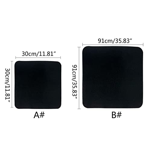 T-HOT High Temp Felt Carbon Fiber Welding Blanket Black Flame Resistant High Heat Fabric Mat Pad for Soldering Welder 12x12inch/36x36inch Insulated Welding Blanket Fireproof