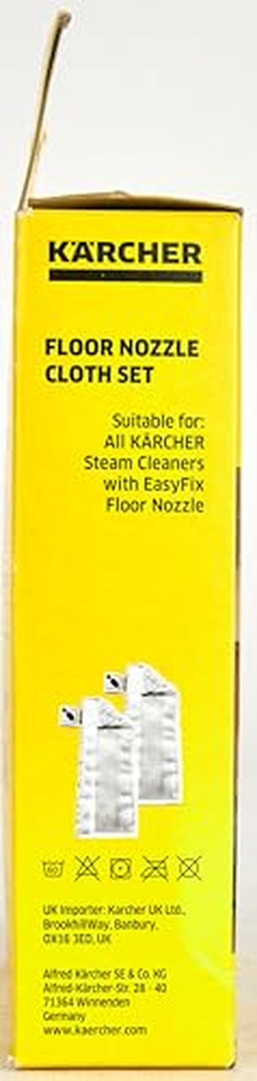 Kärcher Steam Cleaner Floor Pads, Microfiber - Designed for Karcher SC3 Steam Cleaner Floor Nozzle - for Power Steamers - 2 Pack