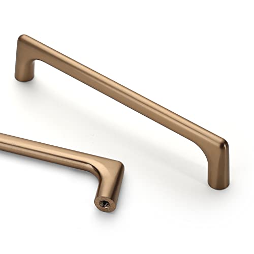 Asidrama 10 Pack 5 Inch Champagne Bronze Cabinet Pulls - Heavy Duty Kitchen Handles